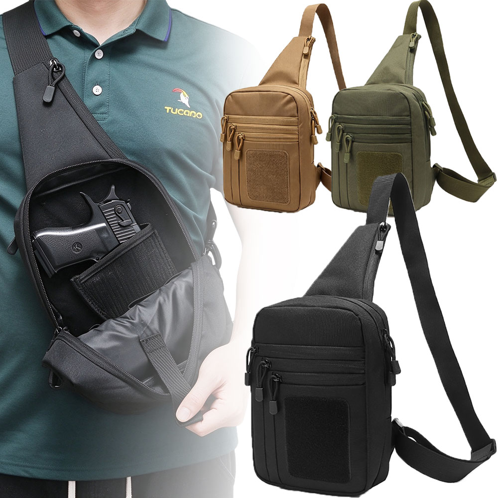 Edc Concealed Carry Sling Bag - Tactical Crossbody Shoulder Pistol Bag Concealed