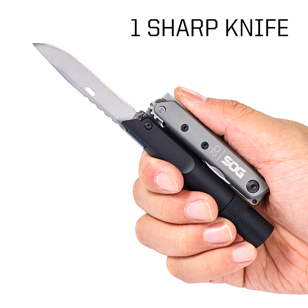 SOG BATON Q2 4 in 1 Multi-Tool - огляд і ціна Edc Carry Knife