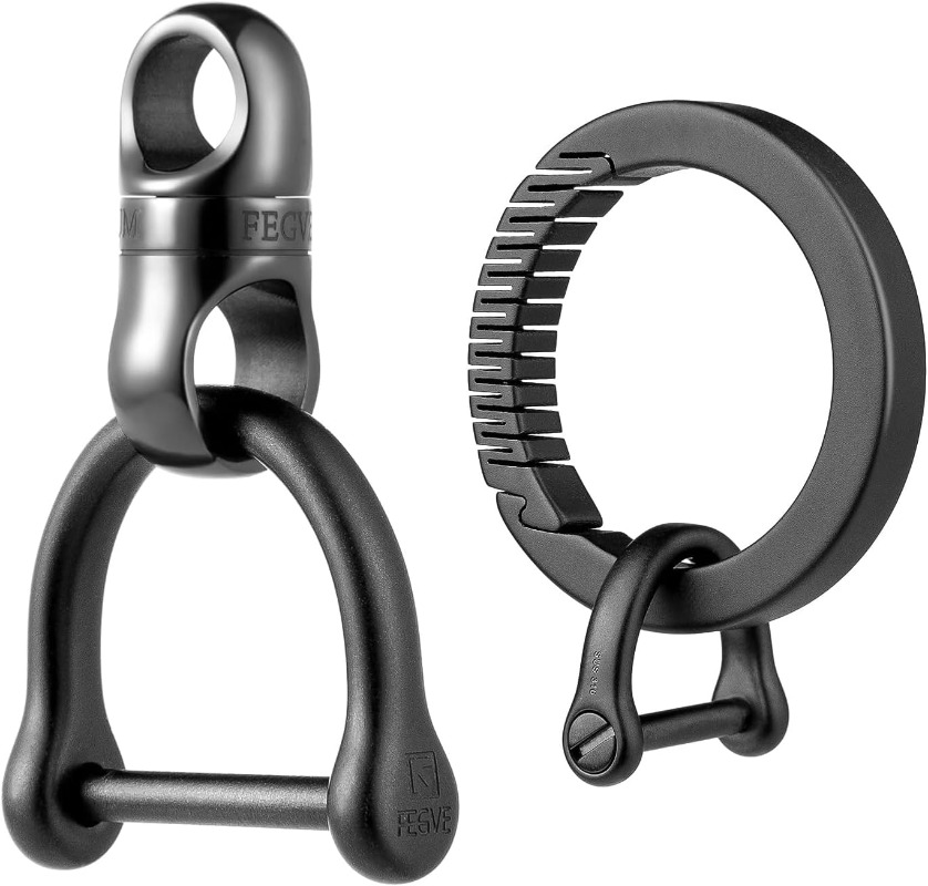 Titanium Key Ring With Round C - огляд і ціна Edc Carry Clip